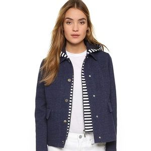 Small Tory Burch Navy & White Striped Jacket
